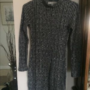 Grey sweater dress